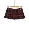 Falda a Cuadros de Cintura Baja para Chica Caliente Estilo Americano para Mujer Verano Estilo Universitario Falda Plisada para Niña Mostrando Pierna Minifalda Larga Línea A