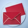 Envelope de Borda Dourada Transfronteiriço Em Estoque Capa para Envelope de Convite em Papel Perolado Fabricação de Capa para Cartão de Membro Sacola Envelope Impressão Personalizada