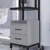 Carrito de Herramientas Especiales para Salón de Peluquería, Carrito para Tienda de Peluquería, Estante de Almacenamiento, Carrito de Almacenamiento de Metal para Barbería Sin Instalación