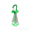 Clavos de espina de pescado con resorte para huecos de terrazas exteriores, Clavos para fijar tablas de madera a tiendas de campaña, Pinzas con forma de ancla para cuerdas para camping y uso en exteriores