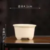 Maceta de barro morado vidriado para flores Zhang Zhicheng al por mayor creativa mini de tres patas boca redonda decoración de escritorio para suculentas y bonsáis YWX13