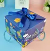 Caja de Regalo Llena de Luna Cumpleaños Niños Bebé Cien Días Caja Vacía Caja Portátil para Dulces Caja de Regalo para Llevar en la Mano Empaque