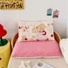 Comércio Exterior Versão Grande Crianças Desenho Animado Pequeno Animal Veludo Quente Leite Núcleo de Almofada Feijão Outono e Inverno Removível Capa de Almofada para Jardim de Infância