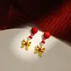 Nuevos Pendientes Rojos de Año Nuevo 2026, Pendientes del Zodiaco del Año del Caballo, Lindos y Festivos, Accesorios para Orejas de Riqueza y Prosperidad