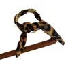 Pulsera de Bufanda de Seda con Estampado de Leopardo Texturizado Estilo Retro Americano para Mujer Moda Europea y Americana Nicho Dulce y Fresco Estilo Sexy Joyería de Mano Personalizada