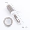 Peine cilíndrico de cerámica y aluminio, peine para melena esponjosa para hombres y mujeres, peluquería, salón de belleza, peine cilíndrico antiestático, peine con forma