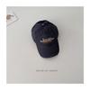 Gorra de Béisbol de Mezclilla Lavada Estilo Coreano con Letras Bordadas Retro Visera Curva Versátil Casual para Niños Venta al por Mayor Infantil de Moda