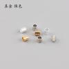Bolsa de oro de 18k accesorios de joyería DIY 2 mm accesorios cuenta divisoria tubo cuenta posicionadora tubo fijo material para abalorios paquete pequeño