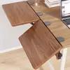 Placa de extensão para mesa, uso em escritório, sem necessidade de furação, painel de mesa extensível, suporte de braço dobrável, bandeja para teclado