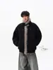 Estilo Nuevo Invierno 2025 Abrigo de Algodón Zuo Shan Diao con Piel Integrada Chaqueta Corta Espesa con Cuello de Piel para Hombre Abrigo de Algodón de Alta Gama Moderno