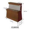Expositor de papel multicapa de 18 capas, estante decorativo, tablero perforado, expositor móvil plegable para tienda comercial, luminoso