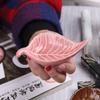 Plato pequeño de cerámica con forma de hoja japonesa creativa, plato multiusos para condimentos de cocina, glaseado de hielo, salsa de condimentos, vinagre, vajilla, plato para condimentos