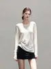 Novedad Top Espalda Tejido de Punto Hueco Holgado Estilo Coreano Mujer 2611