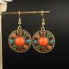 Pendientes largos con borlas de estilo étnico bohemio transfronterizo, pendientes de estilo exótico de Xinjiang, Europa y América, accesorios de viaje para vacaciones