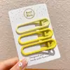 Pinza Lateral de Color Caramelo Y2K Estilo Millennial Dopamina para Mujer, Pasador de Verano para Flequillo, Pinza para el Pelo Lateral