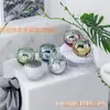 Comercio Electrónico Transfronterizo Taza de Velas de Vidrio con Cielo Estrellado Galvanizado Portavelas de Aromaterapia Esférico Estilo Europeo Romántico Taza Vacía Engrosada para Bricolaje