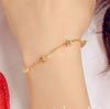 Pulseira simples e meticulosa múltipla estrela de cinco pontas amor joias europeias e americanas moda pulseira de coração de pêssego venda direta de fábrica E032