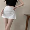 Shorts con Abertura para Mujer, Verano Delgado Nuevo Estilo 2026, Cintura Alta Estilo Americano Retro Deportivo Anti-Exposición Ajustados al Cuerpo