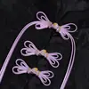 Botones de Rana Qipao Cola Larga Mariposa Cuentas Doradas Botones Estilo Chino Cuentas de Jade Botones con Borla Hecho a Mano Nuevo Estilo Chino Hanfu
