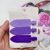 Par de Klein Azul Coreano ins Caramelo Pato Colorido Bulto Borde Brillante Clip Maquillaje Mascarilla Cabello Suelto Sin Costuras Pasador