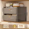 Cesta para Gaveta de Armário Rack de Armazenamento Deslizante Caixa de Armazenamento para Tigelas e Pratos de Condimentos Tipo Gaveta Rack Laminado para Armário Inferior de Cozinha