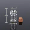 Garrafa de Vidro com Rolha, Garrafa de Vidro Transparente para Desejos, Garrafa Pequena de Vidro Espesso, Garrafa Pequena de Vidro com Rolha de Pequena Capacidade