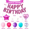 Balão de Filme de Alumínio Tamanho Pequeno 16 Polegadas Letra Inglesa Feliz Aniversário Cor Creme Branco Caramelo Aveia Traje para Layout de Festa