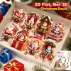 Venta Caliente 8 Piezas Navidad Halloween Adornos Colgantes de Madera Novedosos Globo Aerostático Papá Noel Decoración para el Hogar Cocina