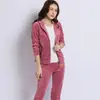 Conjunto Deportivo de Dos Piezas con Capucha Nuevo para Mujer, para Correr, Tallas Grandes, Adelgazante, Moderno, Otoño e Invierno, Felpa, Estilo Coreano, Bordado, Rebaja