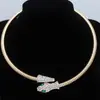 Nova Pulseira Cobra Estilo Europeu e Americano Pulseira Gargantilha Nicho High-end Retro Colar Liga de Luxo Leve Pulseira de Diamante