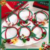 2024 Novo Anel de Cabelo de Natal Sino Alce Fofo Corda de Cabelo Festa Fantasia Atmosfera Acessórios de Cabelo de Alce de Natal