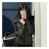 Sudadera Ajustada para Mujer, Chaqueta Rosa de Otoño, Nueva Sudadera con Capucha y Cremallera Estilo Deportivo, Stock Listo para Exportación