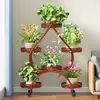 Estante de Flores Multifuncional con Forma de Corazón para el Hogar, Estante de Almacenamiento de Múltiples Niveles para Sala de Estar de Piso, Estante Móvil para Macetas