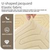 Amazon Transfronterizo Funda de Silla Jacquard Elástica de Color Sólido Forma de U a Prueba de Polvo Universal para Silla de Comedor de Hotel Fabricante Venta al por Mayor