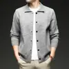 Nuevo cárdigan de punto para hombre, suéter con botones y solapa engrosada, chaqueta para hombre, suéter casual para hombre de otoño e invierno, transfronterizo