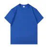B60 Exportación 260g Algodón Puro de Alta Calidad Camiseta Básica Redonda para Hombres y Mujeres Venta al por Mayor Uniforme de Clase Uniforme de Equipo Casual Manga Corta