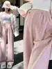 Pantalones de maternidad para otoño e invierno, pantalones de pierna ancha forrados de polar para uso en exteriores, nueva colección de ropa de maternidad 2026, no aprietan en el vientre, pantalones largos de talla grande para el embarazo