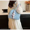 Bolso de Lona Casual Bolso Cruzado para el Hombro Estilo Perezoso Gran Capacidad Bolso para el Hombro Bolso de Hombro Sencillo Bolso de Lona Casual