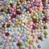 Acessórios para Joias DIY 6mm Rosa Furo Médio Camélia Estéreo Pérola Acrílico Contas Material Artesanal Lote Acessível Luxo