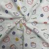 Tecido de algodão para toalha de banho de bebê, roupão de casa e pijama infantil, crepe de camada dupla com estampa plissada e gaze