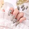 Joyería para Manicura Transfronteriza Cruz Doce Constelaciones Metal Diamante Manicura Uñas Cruzadas Joyería para Uñas Portátil Venta al por Mayor