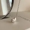 Corea del Sur Dongdaemun Diseño de Nicho Collar Prismático Cadena de Clavícula de Amor para Mujer Joyería Personalidad Simple Versátil