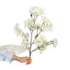 Flores de orquídea morada artificiales de tallo largo, perfectas para decoraciones de bodas, centros de mesa y decoración del hogar/sala de estar