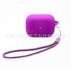Funda protectora de silicona para auriculares Bluetooth de Apple 2022 con cordón de gancho para Airpods Pro2