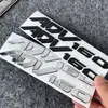 Adecuado para Honda ADV160 Motocicleta Modificada Pegatina de Goma Blanda 3D Impermeable Protector Solar Pegatina Decorativa Calcomanía para Coche