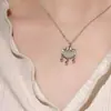 Collar con Candado de Seguridad de Acero de Titanio que No se Desvanece con Jade Hetian para Mujer 2024 Nuevo Popular Lujo Ligero Nicho Gama Alta Clavícula