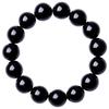 Pulsera de obsidiana natural para hombre y mujer pareja pulsera de cuentas de Buda Yaoshi negras doradas para hombre al por mayor