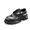 Zapatos Derby con Suelas Gruesas y Aumento de Altura para Hombre, Otoño 2026 Nuevos Zapatos de Cuero Bajos con Punta Ancha, Zapatos Casuales Juveniles