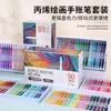 Canetas Gel Retráteis Blue Fruit 90 Cores para Diário, Canetas Gel de Acrílico de Grande Capacidade, Conjunto de Canetas Coloridas para Pintura Artística Atacado