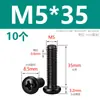Tornillos M2M3M4M5M6M8 Negros de Acero Inoxidable 304, Tornillos de Cabeza Redonda Phillips, Tornillos para Máquina de Cabeza Plana Zincados Negros